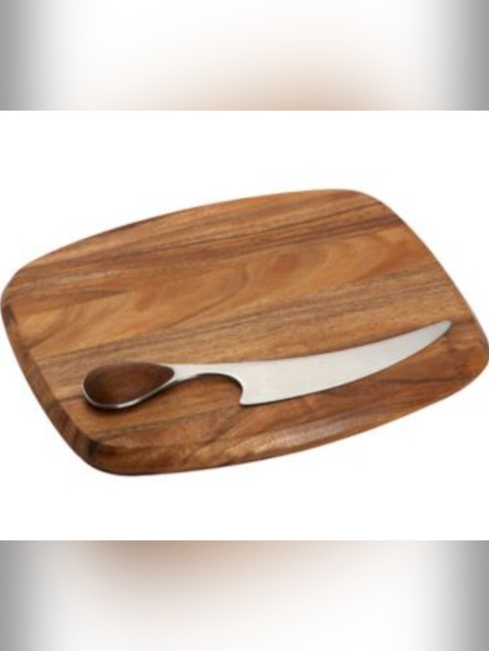 NEW Dansk Cheese Board With Knife Wood Classics Viviana